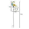 Lampa solara decorativa cu paun - 40 LED, IP44, senzor de amurg, panou rotativ,