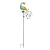 Lampa solara decorativa cu paun - 40 LED, IP44, senzor de amurg, panou rotativ,