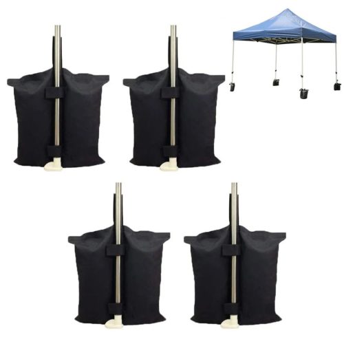 Set saci de nisip pentru pavilion - 4 bucăţi, prindere cu scai, capacitate 25 kg