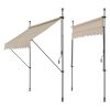Pavilion reglabil pe înălţime 200 cm, fixare fără găurire, manivelă, culoare nis