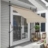 Pavilion reglabil pe înălţime 200 cm, fixare fără găurire, manivelă, culoare nis