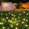 Lampă solară de grădină 10 LED-uri cu globuri decorative, lumină caldă, senzor c