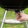 Grătar de grădină cu cărbune GrillMaster cu capac model mobil, pe roţi, cu raf