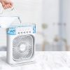 Ventilator de masă cu pulverizare, rezervor 600 ml, 3 trepte, iluminare LED, ali