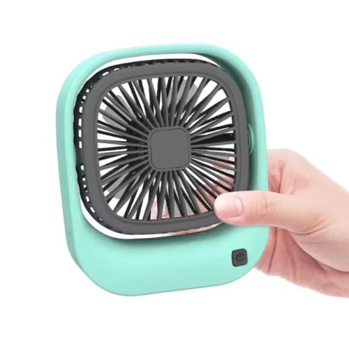 Ventilator mini de birou cu alimentare USB, 2 trepte de viteză, design compact
