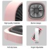 Ventilator mini de birou cu alimentare USB, 2 trepte de viteză, design compact
