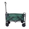 Cărucior de grădină pliabil verde, ideal pentru plajă, grădină şi cumpărături