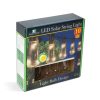 Şir de lumini solare LED - design cu bec - 30 LED - 180 cm