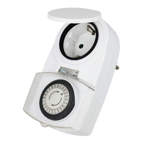 Temporizator mecanic, programare pe 24 de ore, 16A, 3500W, IP44