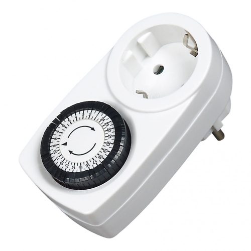 Comutator mecanic pentru ora zilnică, programare pe 24 de ore, 3500W, 230V, cu p