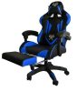 Scaun Gamer cu tapiţerie din piele ecologică, suport pentru picioare, capacitate