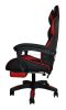 Scaun Gamer cu tapiţerie din piele ecologică, suport pentru picioare, capacitate