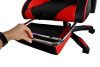 Scaun Gamer cu tapiţerie din piele ecologică, suport pentru picioare, capacitate