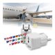 Adaptor universal de călătorie, 10A, 250V, cu mufă Schuko