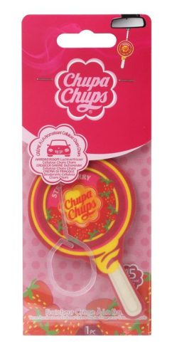 Odorizant auto Chupa Chups căpşuni, portocale, mere, vanilie 25x5,4g/cutie mixtă