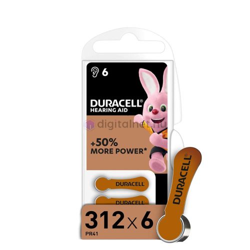Duracell Baterie pentru aparate auditive DA312 0%Hg (1.45V) B6