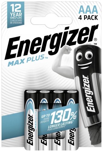 Energizer Max PLUS AAA Baterie Micro Ceruza de lungă durată LR03 B4