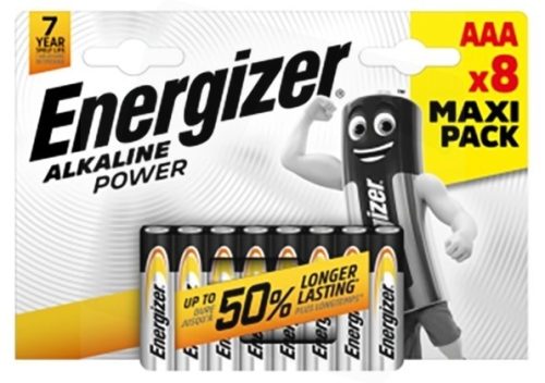 Energizer Alkaline Power Alkaline Long Life Micro Baterie AAA B8