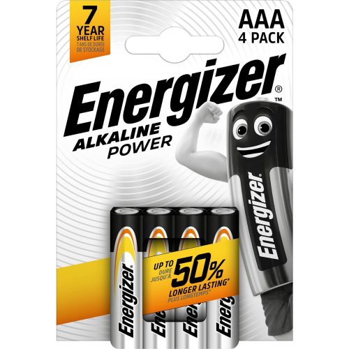 Energizer Alkaline Power Alkaline Long Life Micro Baterie AAA B4