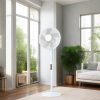 Ventilator vertical Zelux 50W cu temporizator, 3 trepte de viteză, 45cm
