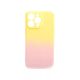 Culoare-transparent galben-roz cauciuc TPU caz iPhone 13 Pro TJ
