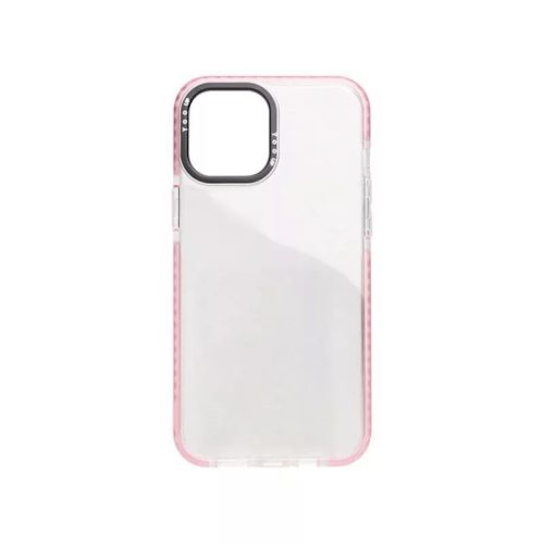 TPU transparent cazuri de telefon YooUp iPhone 13 Pro cu roz bezel