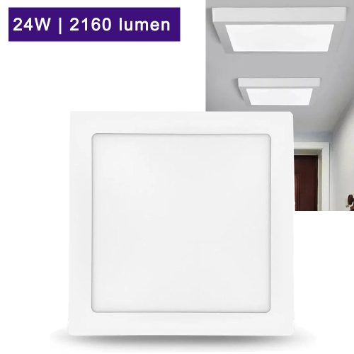 Panou LED pătrat - montare 24W 4000K