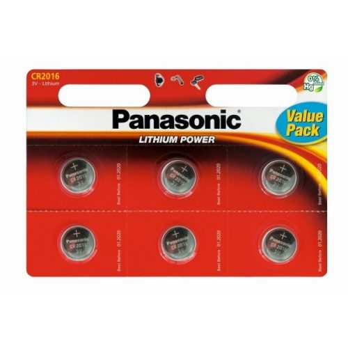 Pila buton cu litiu Panasonic CR2016 3V B6