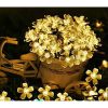 Solar alimentat flori de cireş LED şir de lumină MELEGFEHÉR