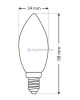 BC Trixline 25W Lumânare c35 Bec convenţional E14