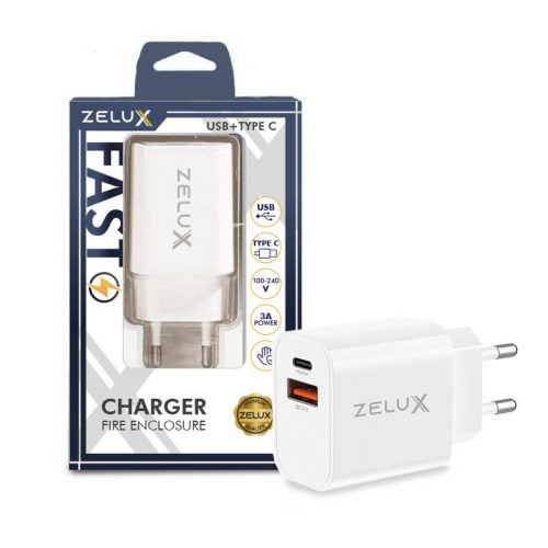Zelux adaptor încărcător rapid PD20 DUAL USB, TypeC