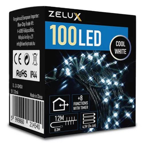 Zelux 100 Led 12m iluminat de Crăciun CW