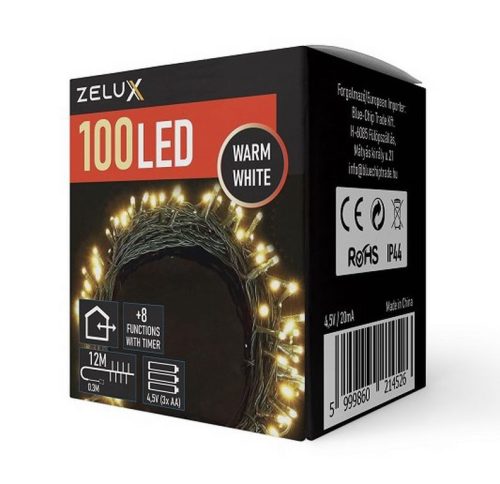 Zelux 100 Led 12m iluminat de Crăciun WW