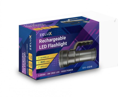 Zelux Led Lanternă reîncărcabilă