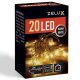 Zelux 20 Led lumini de Crăciun WW