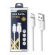 Zelux încărcător şi cablu de date 200cm lightning alb