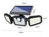 Lampă LED solară cu senzor de mişcare 500 lm, IP65, 3 moduri de iluminare

