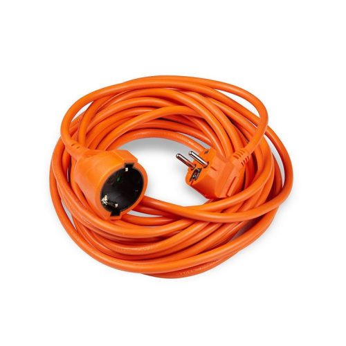 Zelux prelungitor 1 sens 10m cu cablu 1,5mm2 (portocaliu)