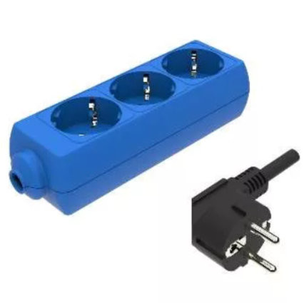 Distribuitor Zelux BLUE 3x16A Soclu 1,5m