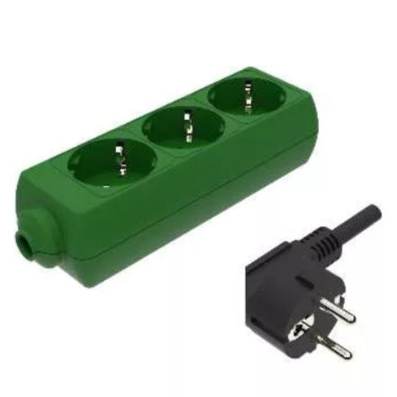 Distribuitor Zelux ZÖLD 3x16A Soclu 1,5m