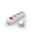 Zelux Distribuţie 3x16A Priză cu întrerupător 1m
