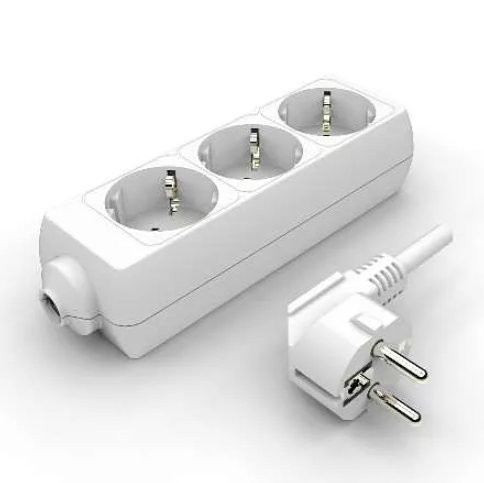 Distribuitor francez Zelux 3x16A, 2m cu întrerupător