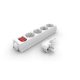 Distribuitor Zelux 4x16A priză 1m cu comutator