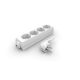 Distribuitor Zelux 4x16A Soclu 1m