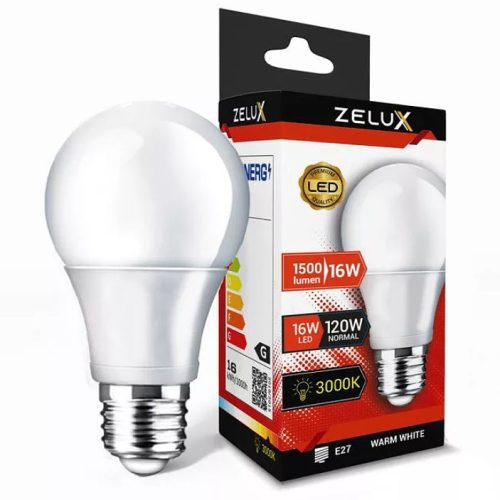 Zelux Led Globe A70 16W E27 3000K Bec glob